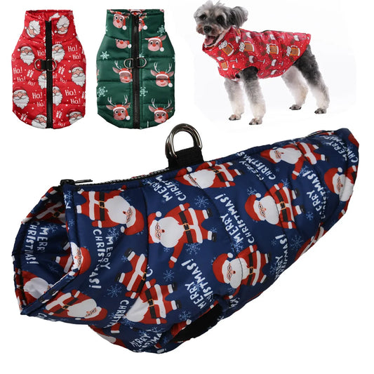 Christmas dog coat